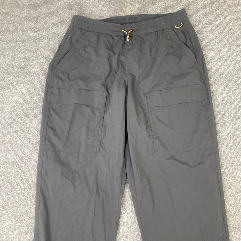 REI Co-op Trailmade Pants Womens Medium Black Pull On Hiking Cargo Joggers - Picture 2 of 10